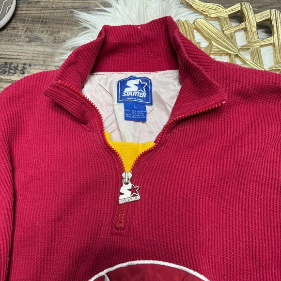 Starter USC California Trojans 1/4 Zip Pullover Top - Picture 2 of 10
